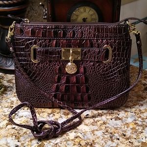 🦁💕🥰 Anne Klein crossbody Brown croc pattern pur